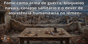 Fome como arma de guerra, bloqueios navais, colapso sanitário e o dever de assistência humanitária no Iêmen