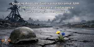 Quatro Anos de Guerra na Ucrânia: Um Conflito de Desgaste, Violações e Transformação Geopolítica